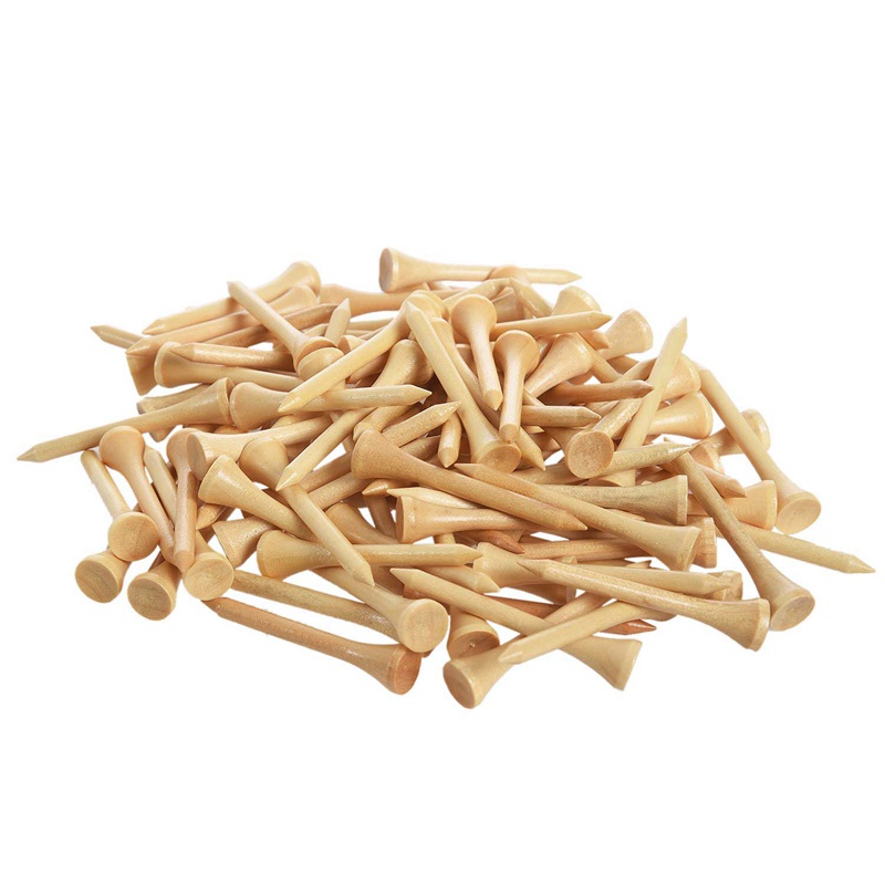 Set 200 bóng golf chữ T bằng gỗ kích thước 54mm