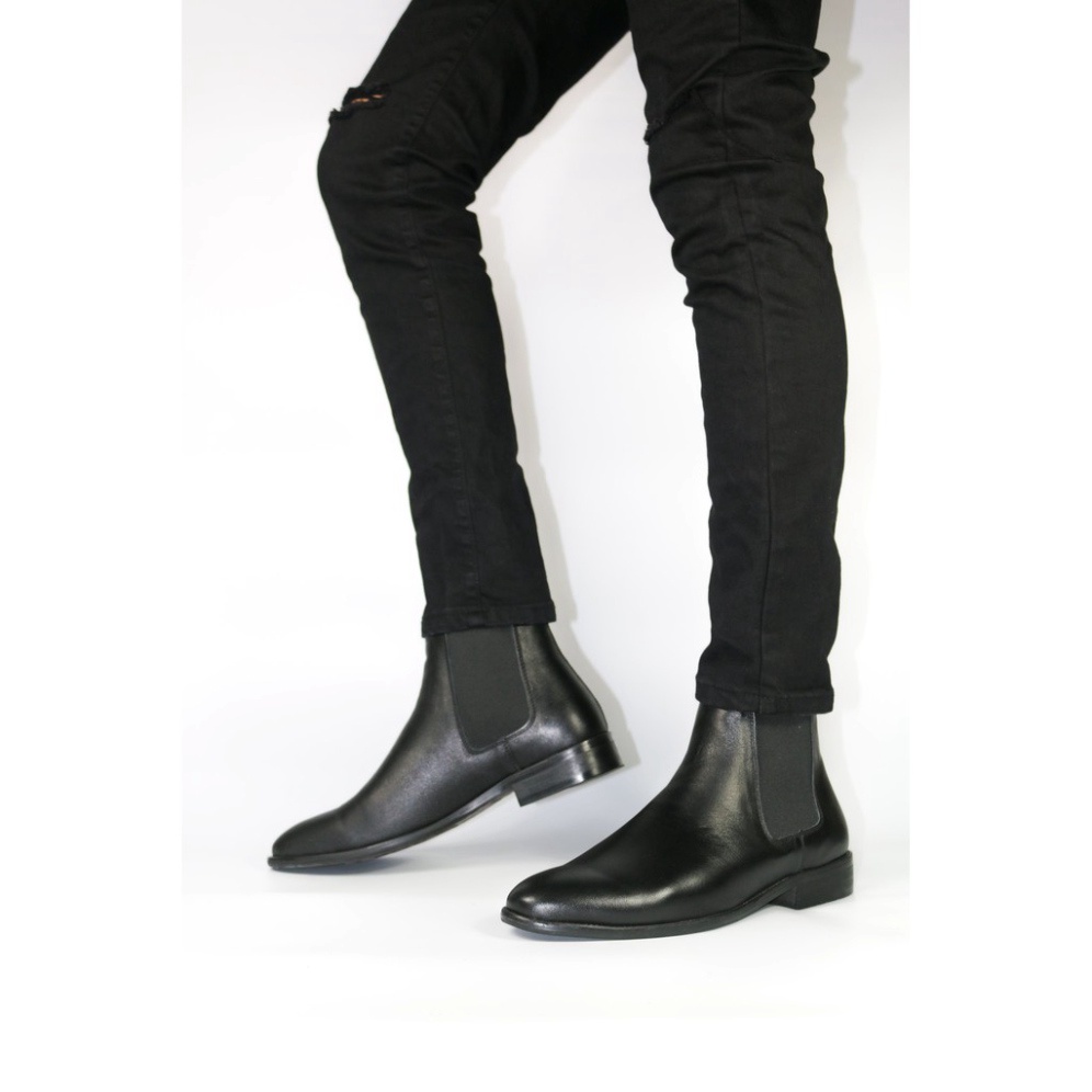 Giày nam Chelsea Boots chất liệu da bò kiểu dáng cổ điển thời trang phong cách thanh lịch | BigBuy360 - bigbuy360.vn