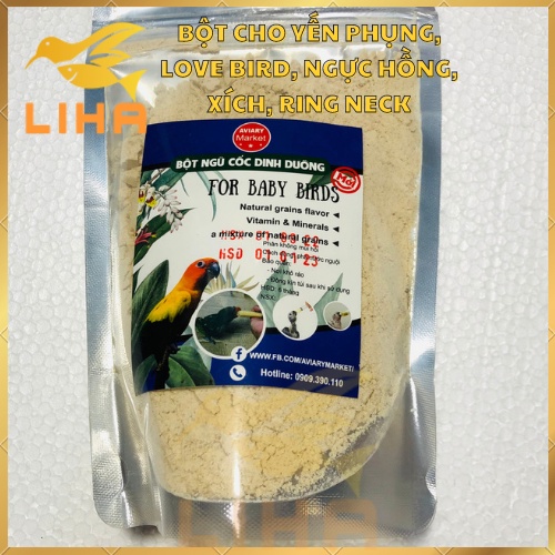 Bột Dinh Dưỡng Vẹt Non 300gr - Bột Cho Vẹt, Xích Con