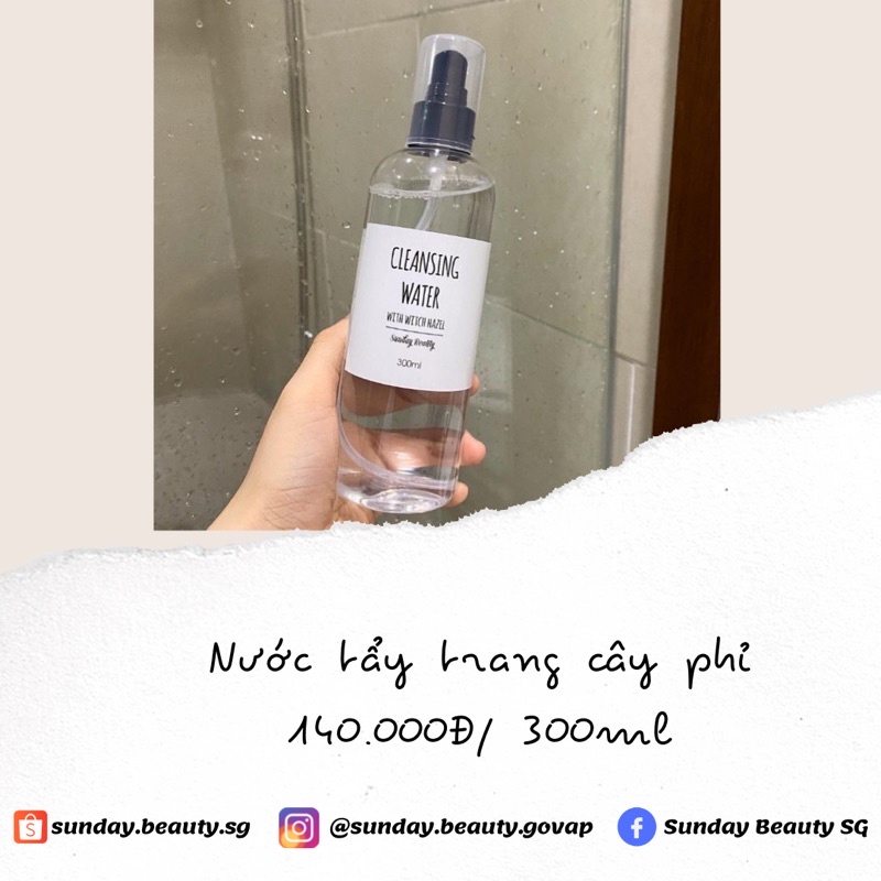 NƯỚC TẨY TRANG CÂY PHỈ HANDMADE BY SUNDAY BEAUTY