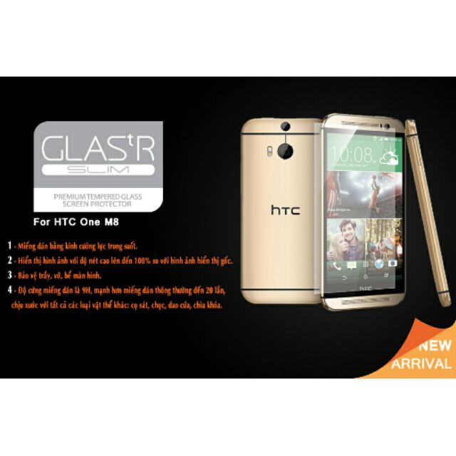 Kính cường lực dẻo Nano HTC one M8