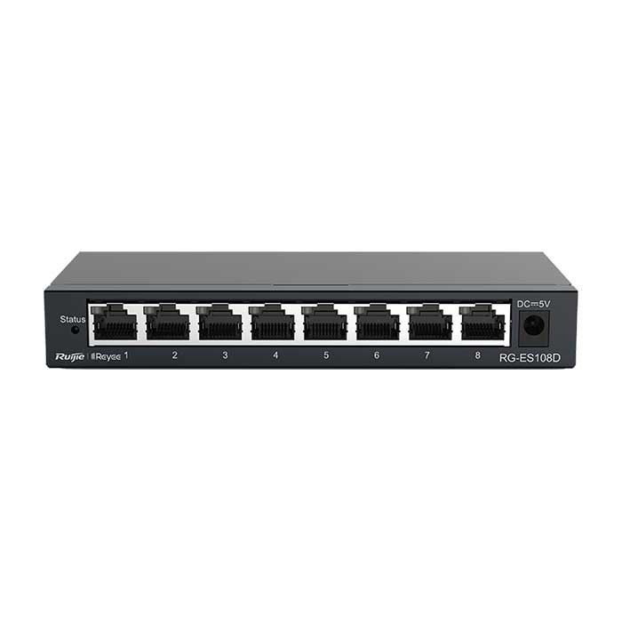 Switch chia mạng Ruijie RG-ES108GD 8 cổng 1000, 8port (chính hãng 3 năm)