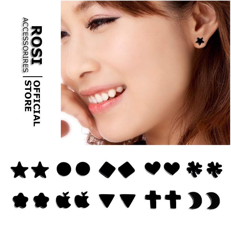 Khuyên tai nam châm unisex đơn giản nhiều mẫu lựa chọn