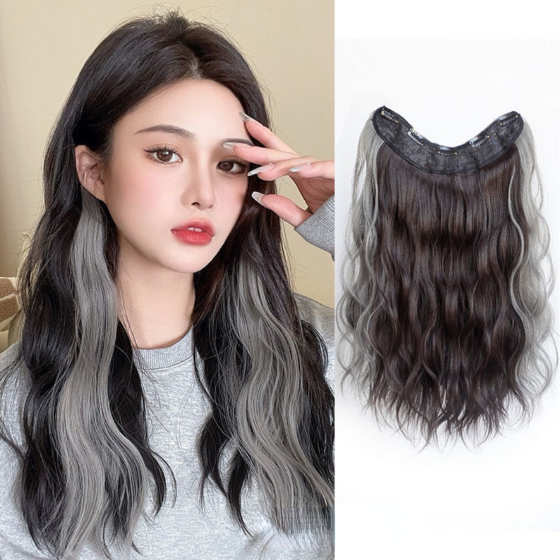 Bộ Tóc Giả Dài Xoăn Gợn Sóng Màu Ngọt Ngào Thời Trang