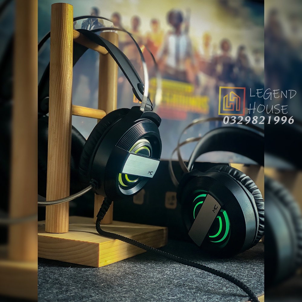 Tai Nghe Chụp Tai Máy Tính Có Mic MC Legend Headphone Máy Tính Gaming Có Micro Led 7 Màu Âm Thanh Vòm, Âm Bass Cực Đỉnh