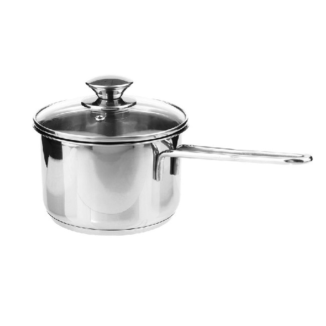 Quánh nấu cháo, khuấy bột cho bé size 14cm bằng chất liệu inox cao cấp có thể đun bếp ga, bếp từ,,,,,, không lo cháy nồi