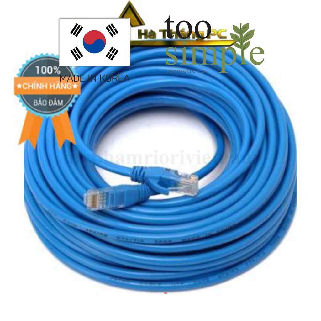 DÂY MẠNG CAT6E Bấm Sẵn 2 đầu 10m 15m 20m 25m 30m 35m 40m 45m 50m - Dây Cáp mạng lan chính hãng