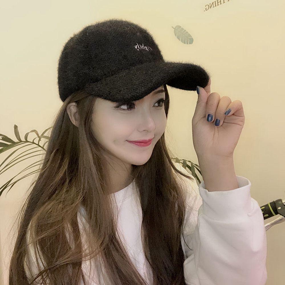 Mũ Lưỡi Trai Vải Len Lông Cừu Phong Cách Hip Hop Dễ Thương Thời Trang Thu Đông 1 Cho Nam Và Nữ
