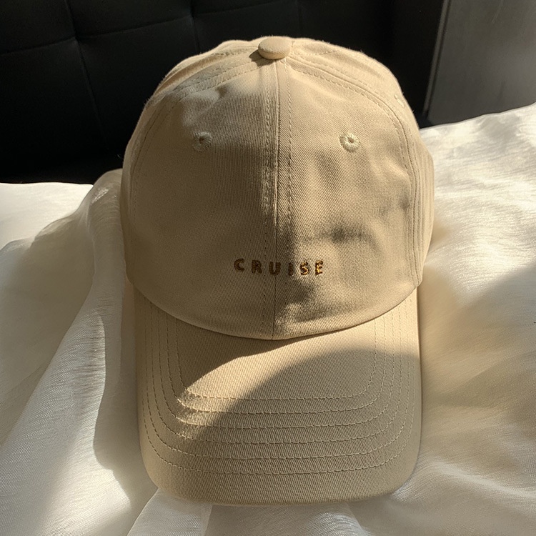 Nón lưỡi trai cotton thêu chữ phong cách thời trang mùa xuân cho nam
