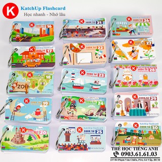 Bộ KatchUp Flashcard 3000 từ tiếng Anh B -High Quality - Trắng (04BT)