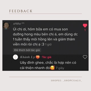 Son dưỡng giảm thâm môi 𝐋𝐢𝐩𝐞𝐚𝐜𝐡𝐲 handmade