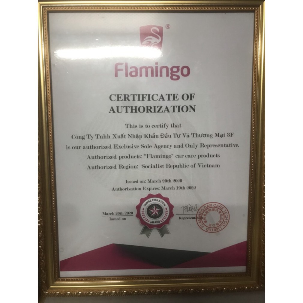 [ DEAL SỐC ] Xịt Dưỡng Bóng Vỏ Lốp Ô Tô - Phục Hồi Nhựa Đen Flamingo F010 500ml - SẢN PHẨM CHÍNH HÃNG. ❤️