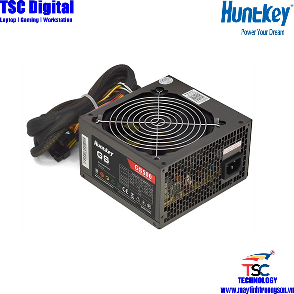 Nguồn Máy Tính Huntkey GS500 500W Bảo Hành 3 Năm | Đẳng Cấp Gaming