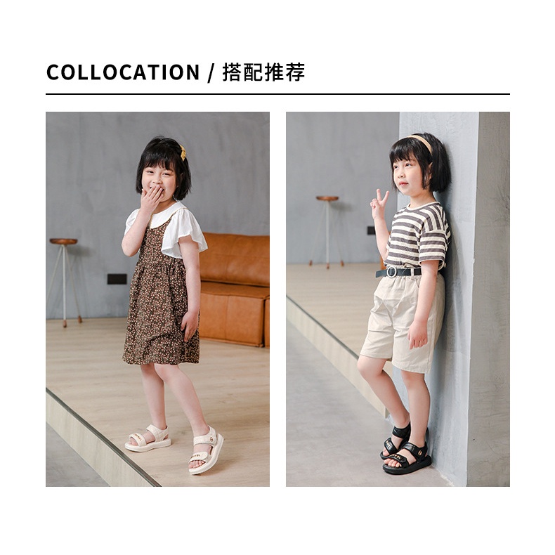 Sandal bé gái đi học, đi chơi phong cách Hàn Quốc siêu nhẹ, siêu êm chân chống trơn trượt cho bé [SDG03]