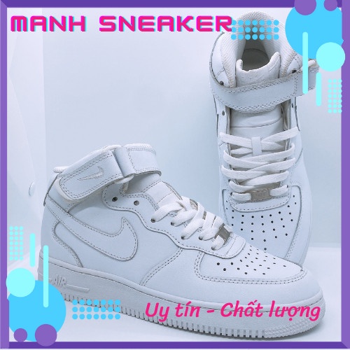 [FreeShip] [Ảnh thật] Giày thể thao nam nữ cổ cao FULL White mã NFW- Manh_Sneaker.