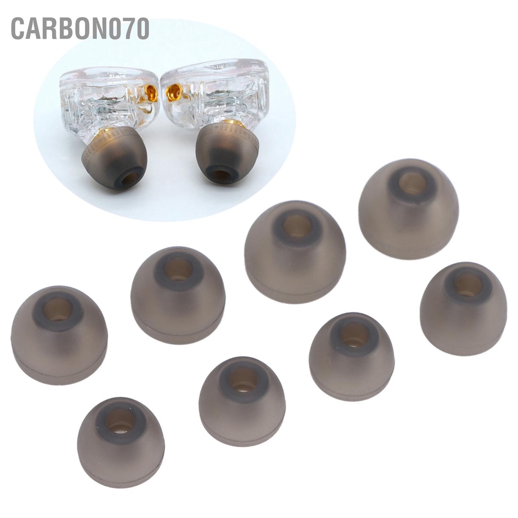 Carbon070 8 miếng đệm tai bằng silicon thay thế Giảm tiếng ồn Tai nghe thoải mái cho Sony WF ‑ 1000XM3 1000XM4