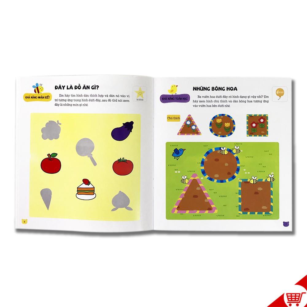 Sách Sticker Phát triển chỉ số thông minh IQ dành cho trẻ 2-6 tuổi (Combo 6 cuốn)