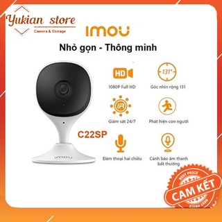 Camera wifi không dây imou cue 2e c22sp 2mp mẫu mới 2022 - đàm thoại 2 chiều, nén h.265