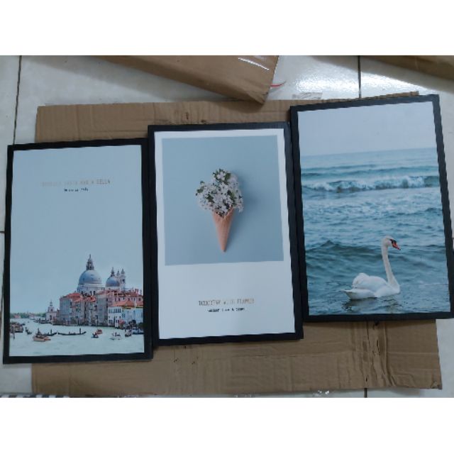 Set tranh Canvas trả khách order