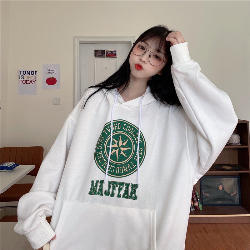 Áo Hoodie Nam Nữ Unisex Dài Tay, Áo có mũ Nỉ Bông Cổ Tròn Form Rộng 40kg-70kg Thời Trang Thu Đông Nhiều Màu - SuzaHouse | BigBuy360 - bigbuy360.vn