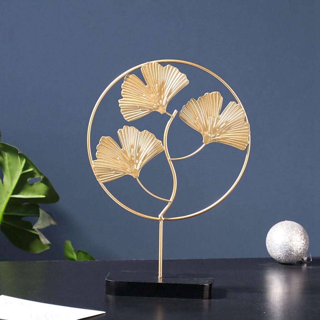 Tượng Lá Niken Bằng Sắt Đế Gỗ Sang Trọng Hiện Đại|Mô Hình Tượng Nữ Nhân Vật Hoạt Hình Xinh Xắn