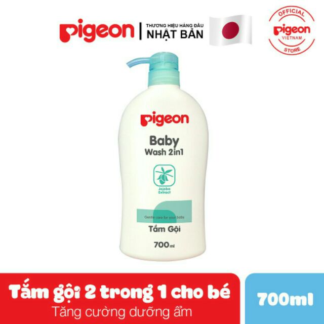 Tắm gội 2 trong 1 Pigeon 700ml