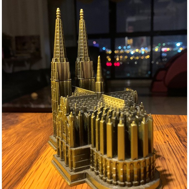 Nhà thờ Cologne mô hình thu nhỏ bằng hợp kim
