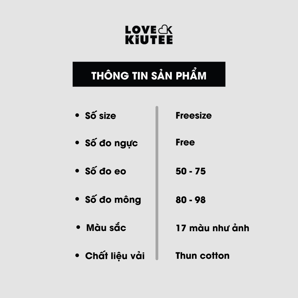 Quần Booty Short ngắn màu họa tiết ôm mông khoe dáng LOVEKIUTEE