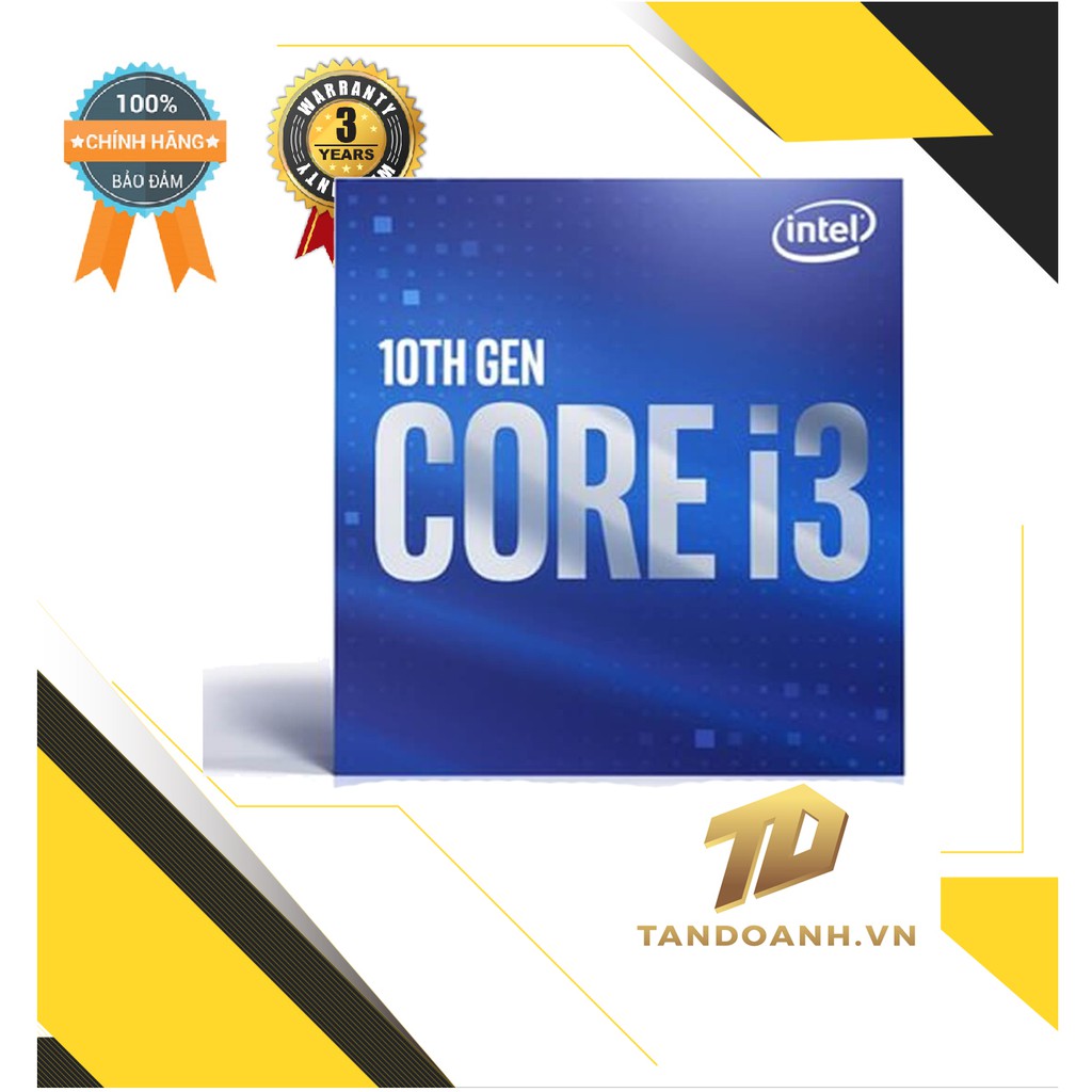 BỘ VI XỬ LÝ Intel Core I3-10100 4C/8T 8MB Cache 3.60 GHz Upto 4.30 GHz