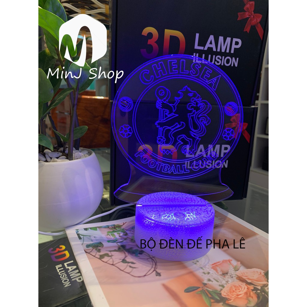 Đèn Ngủ 3D Led Chelsea | 16 Màu + Remote | Đèn Ngủ 3D | MinJ Shop