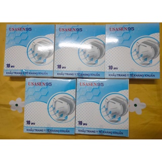 Combo 5 hộp - khẩu trang kháng khuẩn usasen95