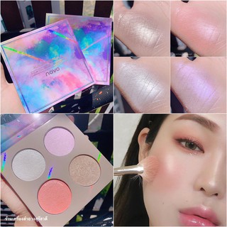 Bảng 4 ô có bắt sáng & má hồng Novo