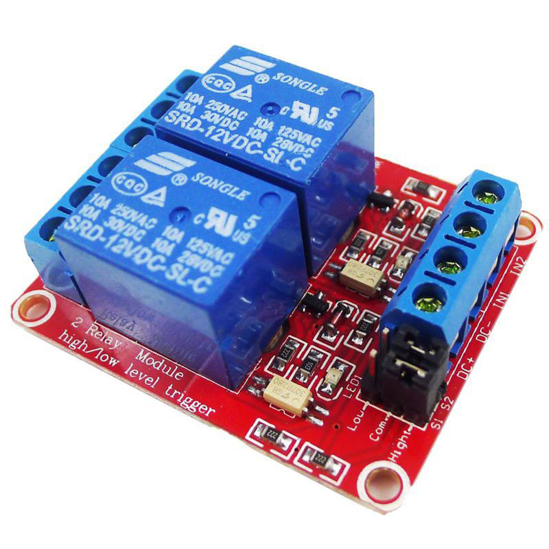 Set 1 / 2 Mô Đun Rơ Le Cách Ly Quang DC 12V 2 Kênh Chuyên Dụng Dành Cho Arduino