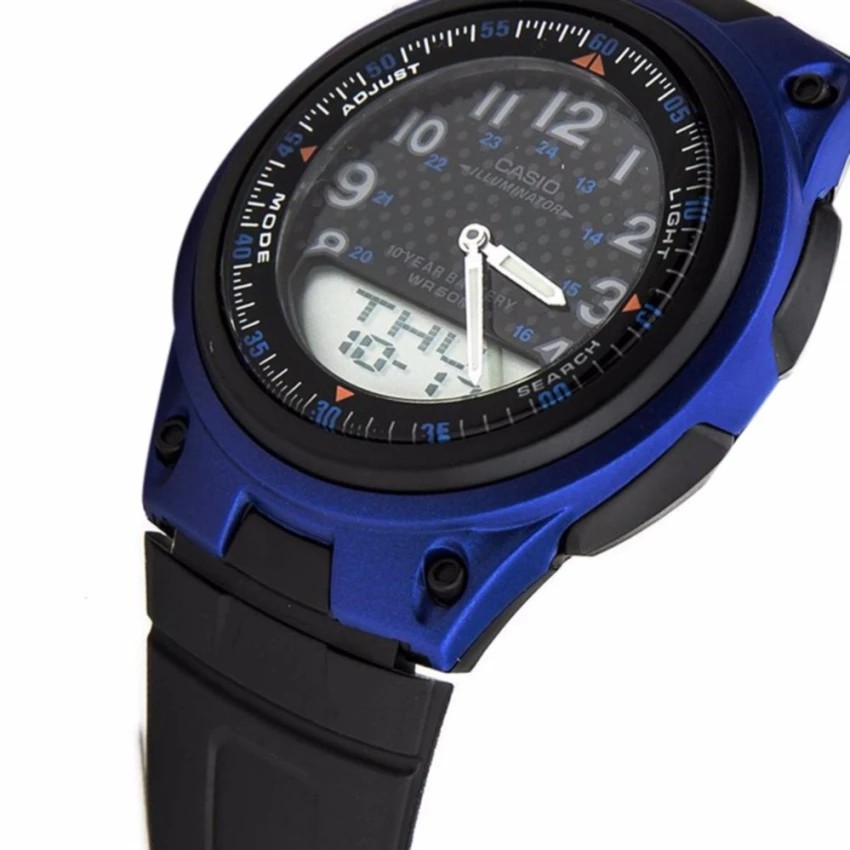 Đồng hồ nam dây nhựa Casio chính hãng Anh Khuê AW-80-2BVDF