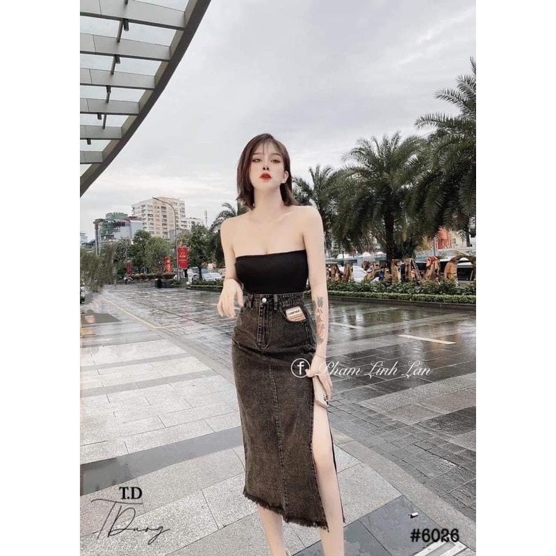 chân váy xẻ,chân váy bò xẻ tà quyến rũ xinh đẹp | BigBuy360 - bigbuy360.vn