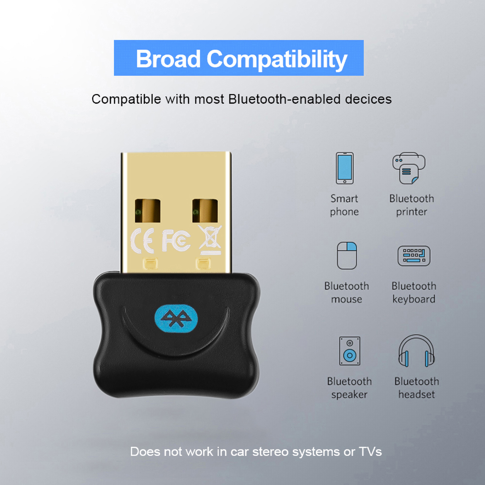 USB Nhận Tín Hiệu Âm Thanh Bluetooth 5.0 Dành Cho Máy Tính