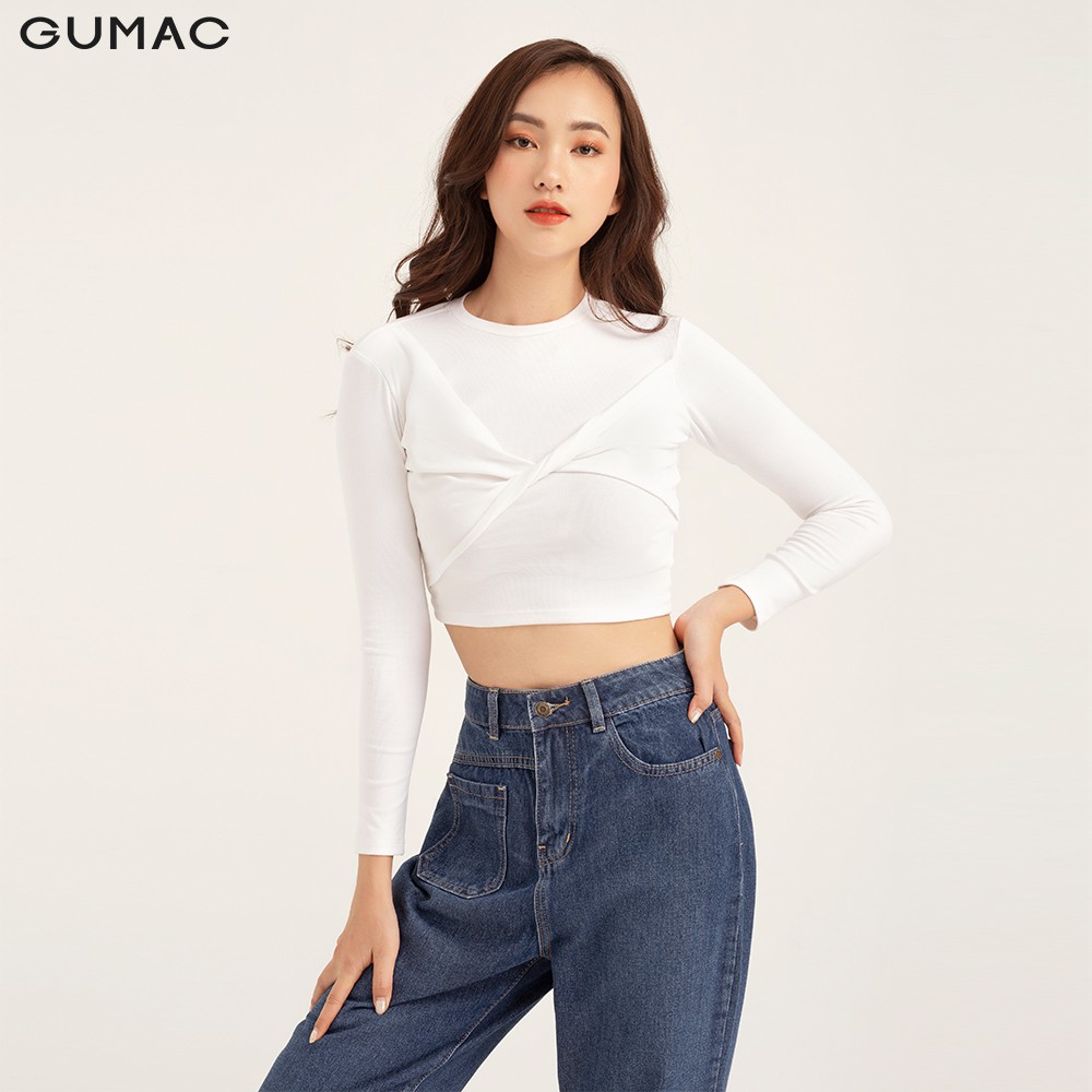 [Mã WABRGM11 giảm 10% đơn 250K] Áo thun nữ Borip xoắn ngực GUMAC đủ màu, đủ size năng động trẻ trung ATB104 | BigBuy360 - bigbuy360.vn