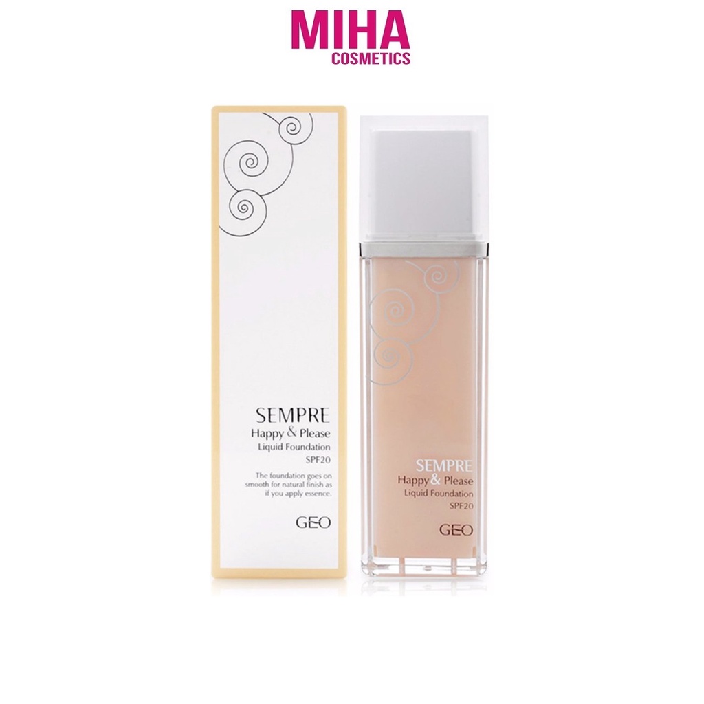 Kem Nền GEO SEMPRE HAPPY &amp; PLEASE LIQUID FOUNDATION Hàn Quốc