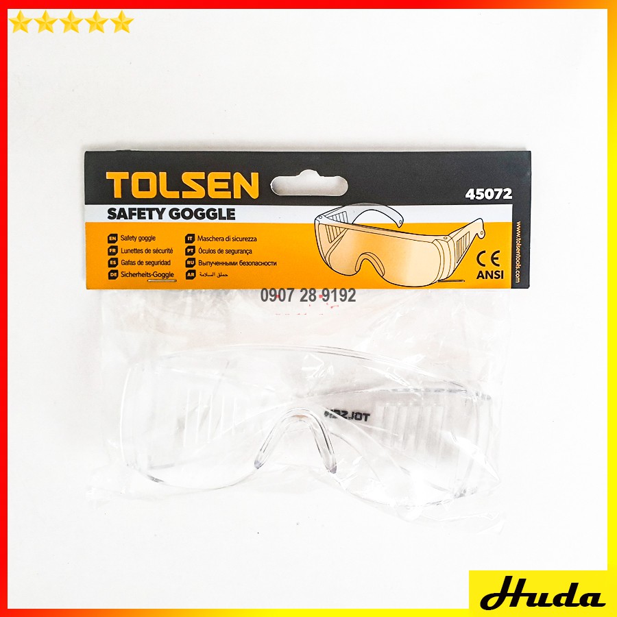 Kính Bảo Hộ Trắng Tolsen 45072 - Kính mát Tolsen