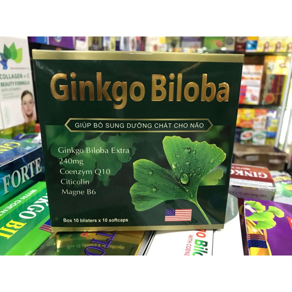 [Cam Kết Hàng Chính Hãng] - GINKGO BOLOBA 240 bổ não - [Quầy Thuốc Bảo Lâm]