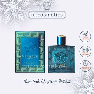 [Mã COSBAUH3 giảm 8% đơn 300K] Nước hoa nam Versace Eros 100ml - Dầu thơm nam tính gợi cảm thu hút - iu.cosmetics
