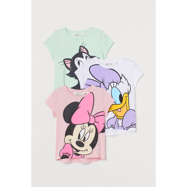 (Mickey, Pony)Áo phông bé gái Hè 2022 cộc tay hàng xuất dư chất 100% cotton mềm đẹp sz 1-10T