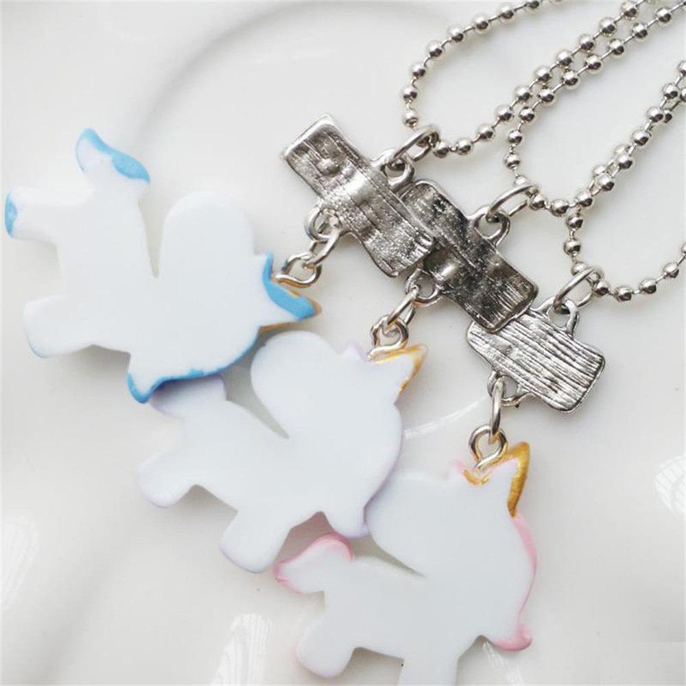 BSUNS Set 3 Vòng cổ Tình Bạn Mặt Kim Loại Khắc Chữ Best Friend Forever