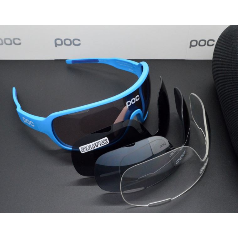Kính thể thao POC chạy xe kèm theo 4 tròng kính thay thế