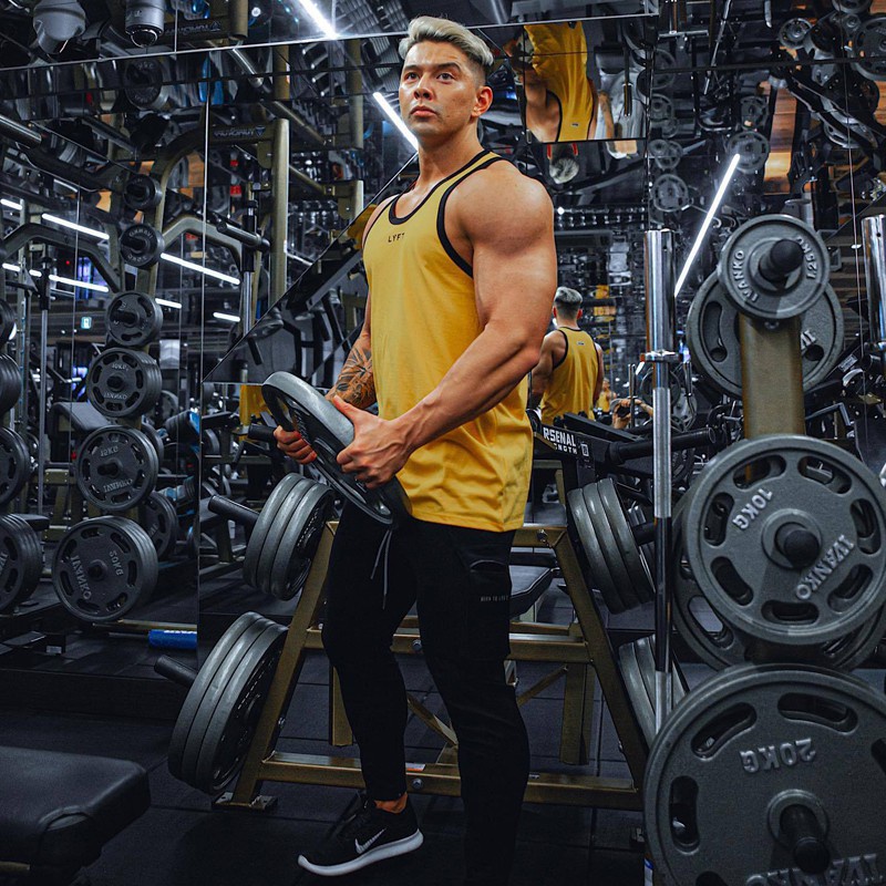 Áo Tank Top Thể Thao Chất Liệu Cotton Kẻ Sọc Size M-3XL Thời Trang Cho Nam