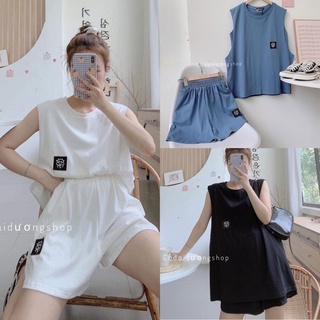 SÉT BỘ TANK TOP BÒ SỮA (3màu)(fs50k)