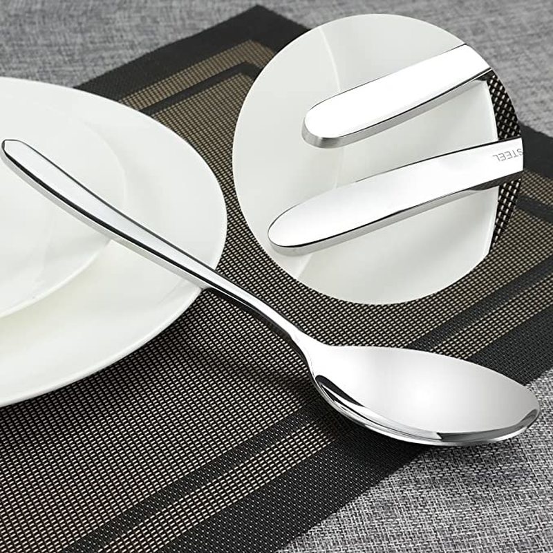 Muỗng Ăn Bằng Thép Không Gỉ 304 Tay Cầm Dài Chất Lượng Cao