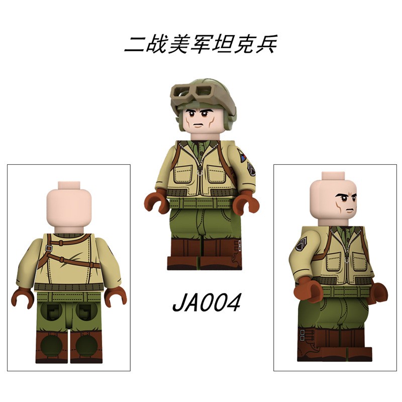 Minifigures Nhân Vật Lính Mỹ Siêu Ngầu JA003 JA004 JA005 JA006 JA007 JA008