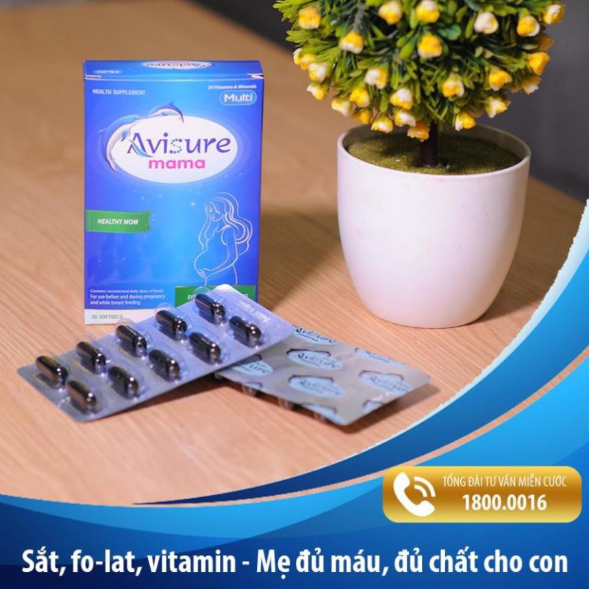 Avisure mama - Bổ sung DHA, EPA, các Vitamin và khoáng chất cần thiết trước và sau sinh