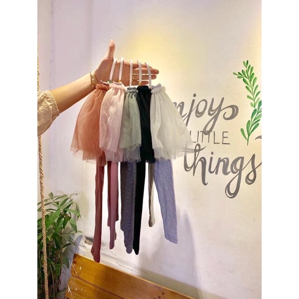 Quần leging  váy tutu cho bé gái